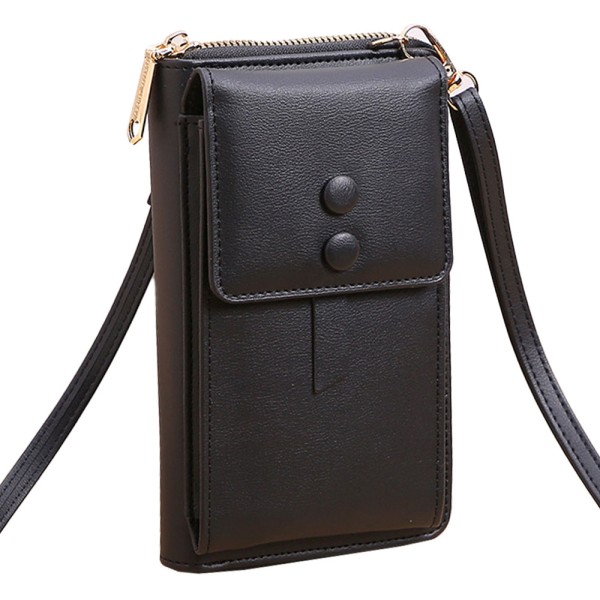 Matkapuhelinlaukku uusi muoti naisten pu lompakko yksinkertainen läppä