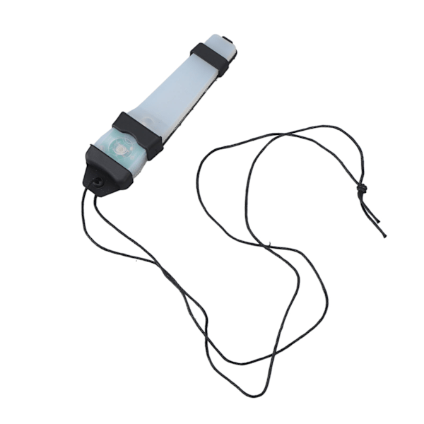 Personlig identifieringsmarkörlampa med kardborreband Vattentät 150mAh Överlevnadssäkerhetsblinkande lampa för vandring Svart med orange ljus
