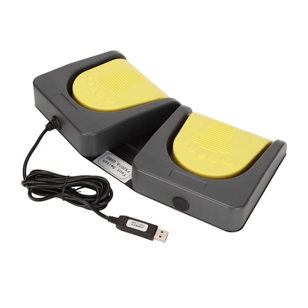 USB Dobbel Fotbryter USB To Pedaler Mekanisk Tastatur MIDI Kontroller HID Programmerbar Datamaskin PC Fotbryter