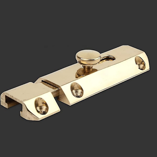 Messing dørbolt lås Skyvedør lås Slitesterk Heavy Duty Sikkerhet Baderomsdør lås