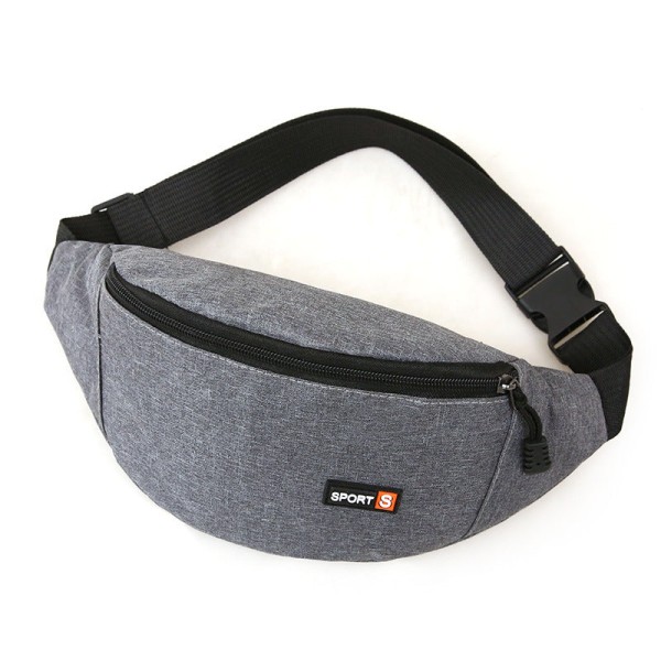 Mænd Kvinder Fanny Pack Taljetaske Mænd Udendørssport og Casual Mænd og Kvinder Tætsiddende Vandtæt Gray