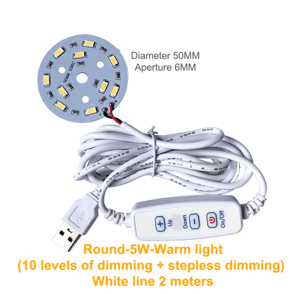 DC 5V himmennettävät LED-siru SMD LED-lamppu DIY Light säädettävä LED A10