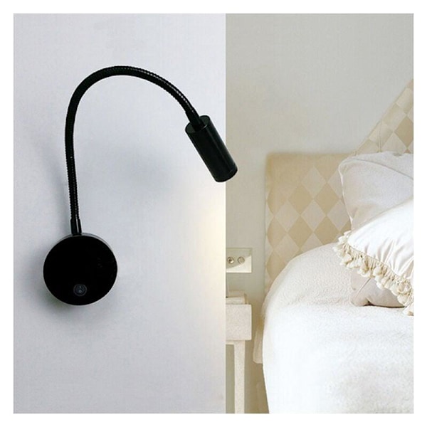 Svart varmt lys bakgrunn vegglampe innendørs sprinkling butikk nattbordslampe, egnet for sovesaler, soverom, personlige rom