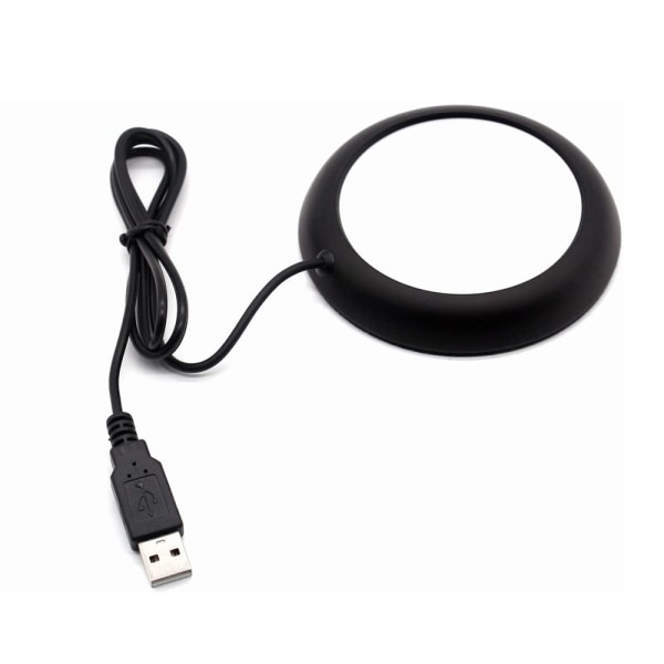 USB-pude til opvarmning, kreativ metalpude til konstant temperatur Matt black