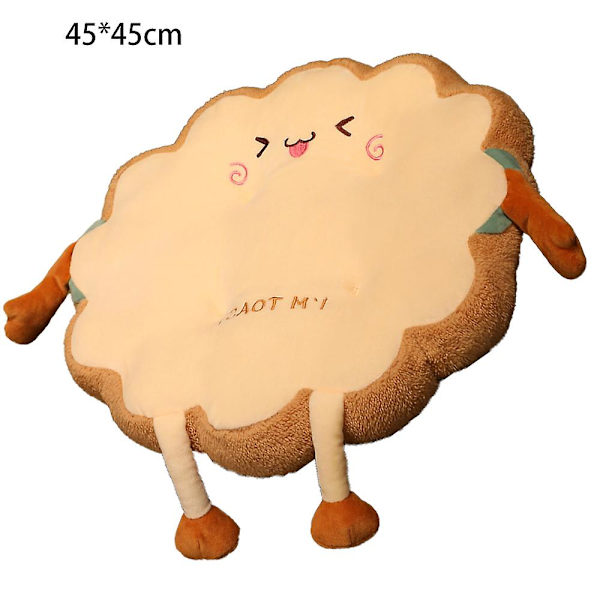 Søt toastpute Myk sofa Pute Stolpute Plysjpute Stil 3