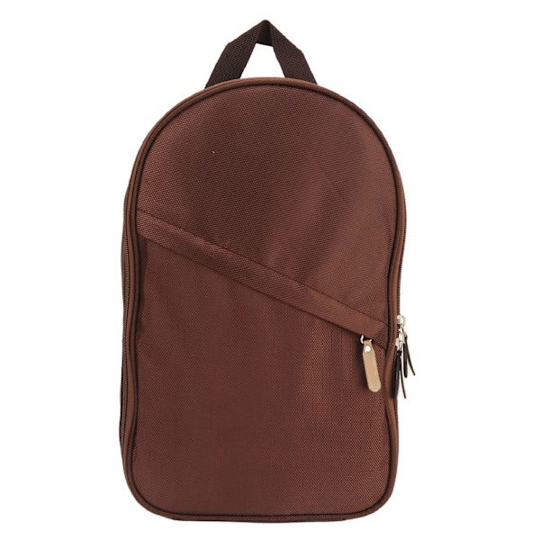Camping Kokeutstyr Veske Polyesterfiber Multifunksjonell Bærbar Camping Kokekar Organizer Oppbevaringsveske for Utendørs BBQ Reise Brun