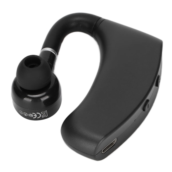 V12 Bluetooth Headset Trådløs Enkelt Hængeøre Håndfri LED Digital Display Hovedtelefon til Forretningskontor Uden Opladningsrum