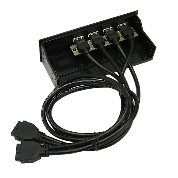 USB3.0 Hub Frontpanel 5Gbps 4 Portar 19pin Optisk Enhet Frontpanel för 5.25 Tum PC Datorchassi