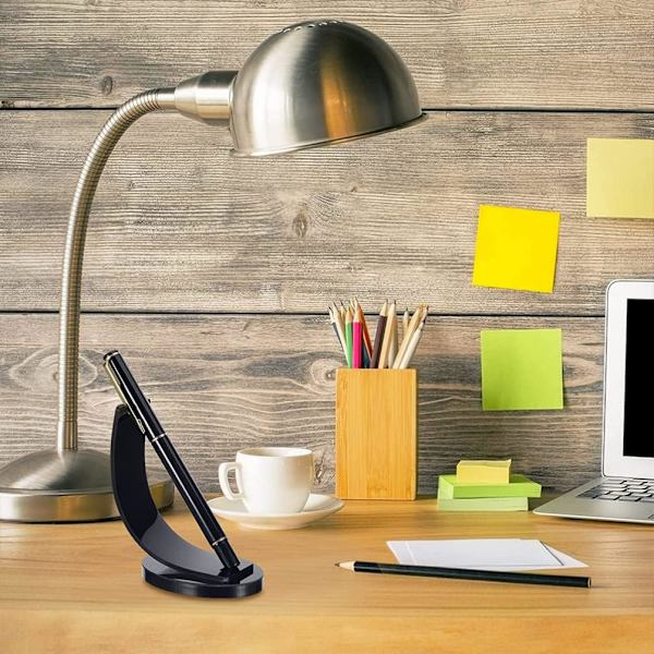 2 dele akryl elektronisk penneholder Blyantspenne Displaystativ Patronpenne Kuglepenne Displaystativ Makeup Penselholder til hjemmekontor