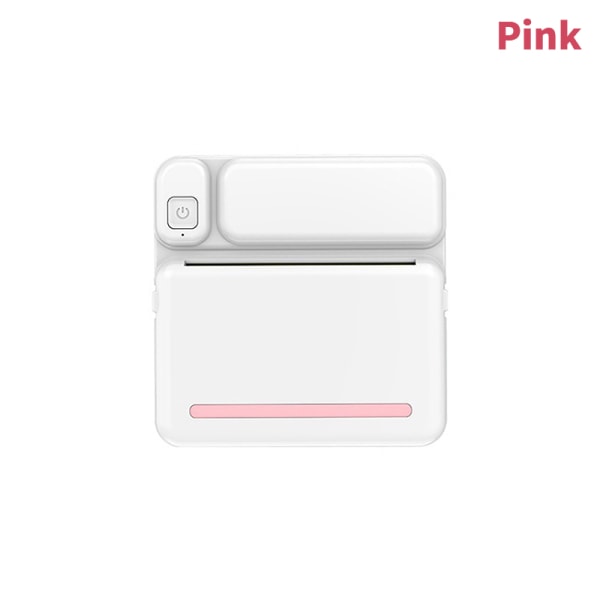 Meow Mini etikettskrivare Thermal bärbara skrivare klistermärken papper Pink
