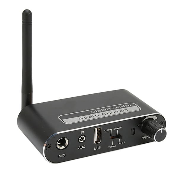 Bluetooth 5.1 Digital Förstärkare HiFi Stereo Analog till Digital Omvandlare med Mikrofon för Hemhögtalare och Hemsystem
