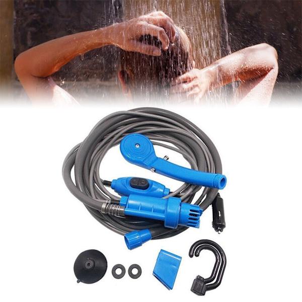 12V Kannettava Suihku Camping Asuntovaunu Surfing Outdoor Dog Car Wash Festival Travel Blue