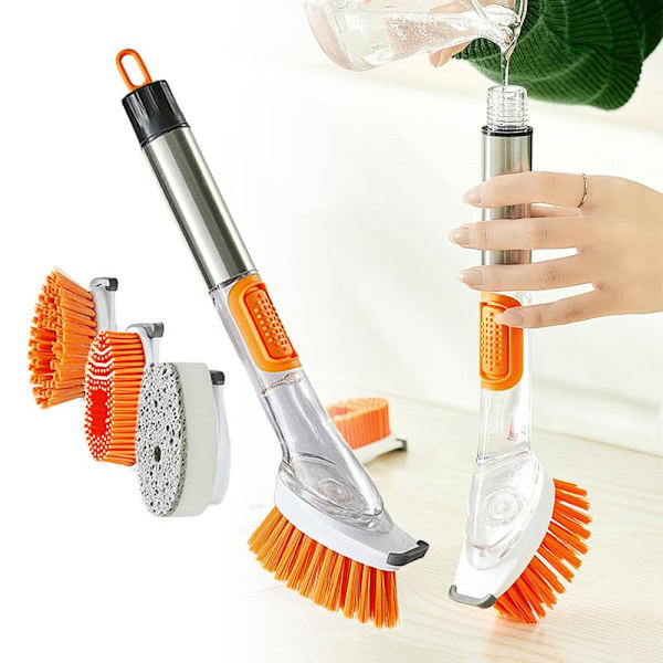 Diskborste med dispenser diskmedelsfack tvålautomat 1-Pack