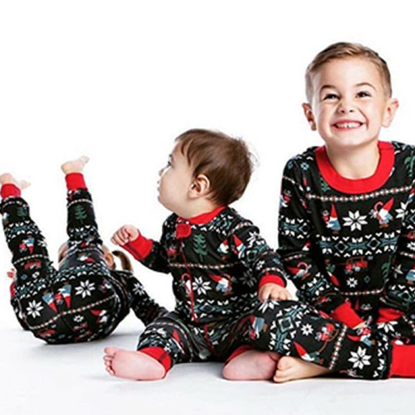Jul familj matchande set Pyjamas Sovkläder Xmas PJs Set dad L