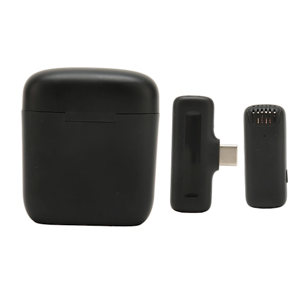 Trådlös Clip Mic 2.4G HiFi Professionell Typ C Brusreducering Lavalier Clip On Mikrofon Inspelningsmikrofon för Kameror PC