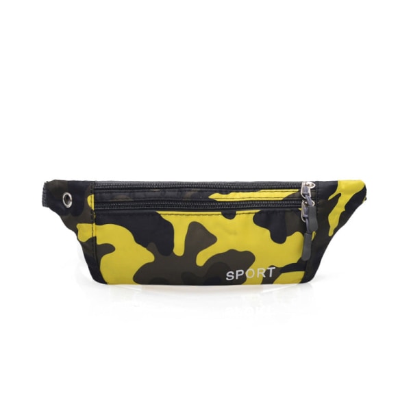 Lændetaske Mænd Kvinder Fanny Pack Lille Sport Brysttaske Super Hot Camouflage Bælte Mænd Yellow camouflage