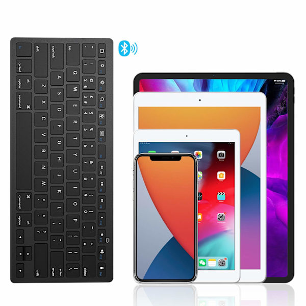 Bluetooth -tangentbord kompatibelt med nya iPad 10.2 (9:e generationen 2021