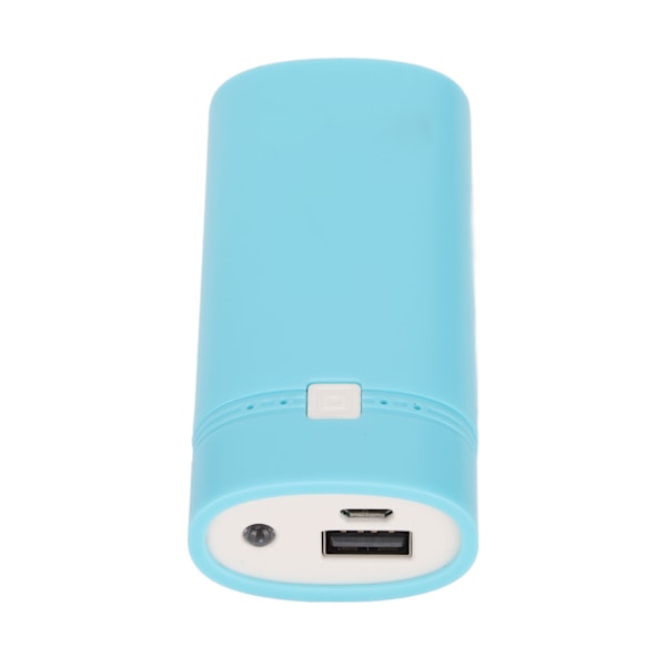 Universell DIY USB Power Bank Box 2x18650 Batteriladdare Power Bank Skal för Smartphone Blå