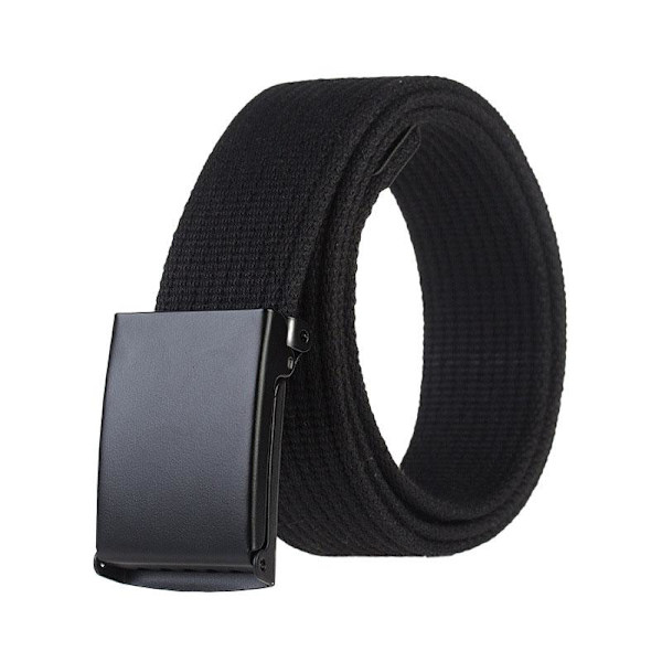 Canvas-vyö - Musta Black Svart