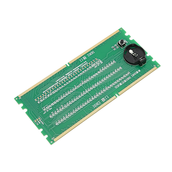 Tietokoneen muistitesteri DDR2 DDR3 2 in 1 PCB-materiaali valodiodit pöytäkoneen emolevyn testaaja LEDillä