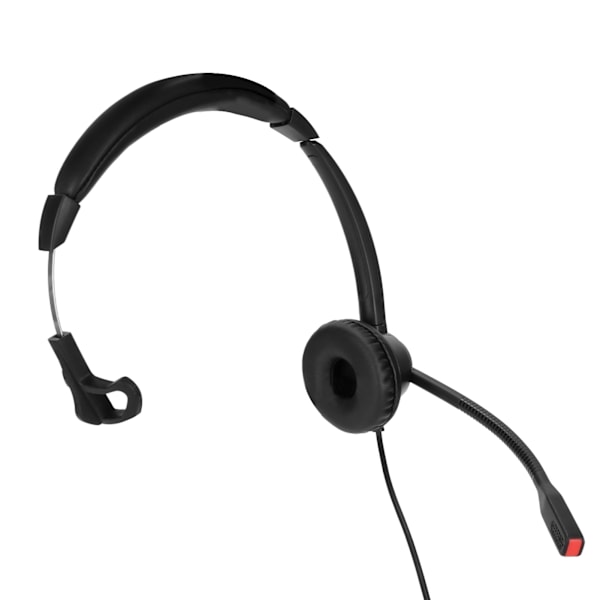 Telefon Headset Monaural Kundeservice Hovedtelefoner med Mikrofon til Call Center Telemarketing