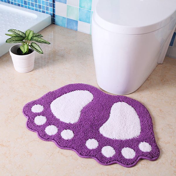 Suihkumatto liukastumisenesto Absorboiva kylpyhuoneen matto Matto Purple 40*60cmJY