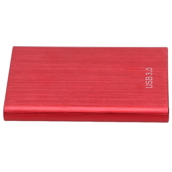 2.5in Ekstern Harddisk USB 3.0 Aluminiumlegering Afrundet Skal Mobil Harddisk Rød 40GB
