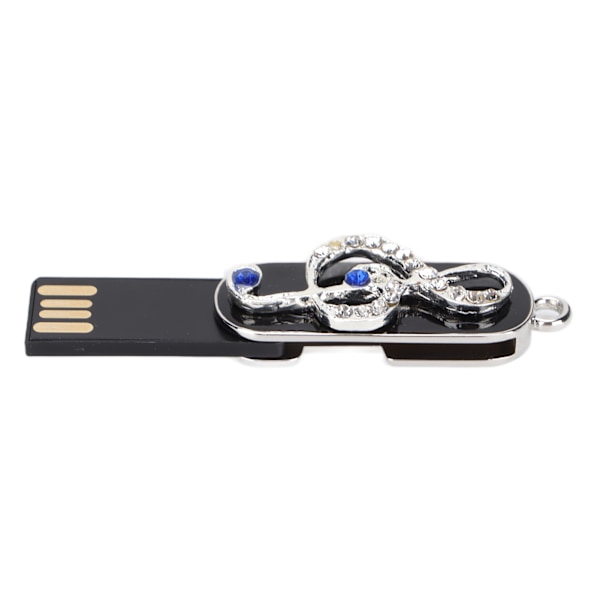 U Disk Holdbar Hurtig Overførsel Krystal Musikalsk Node Halskæde Memory Stick Mobil Lager Overførsel 16GB