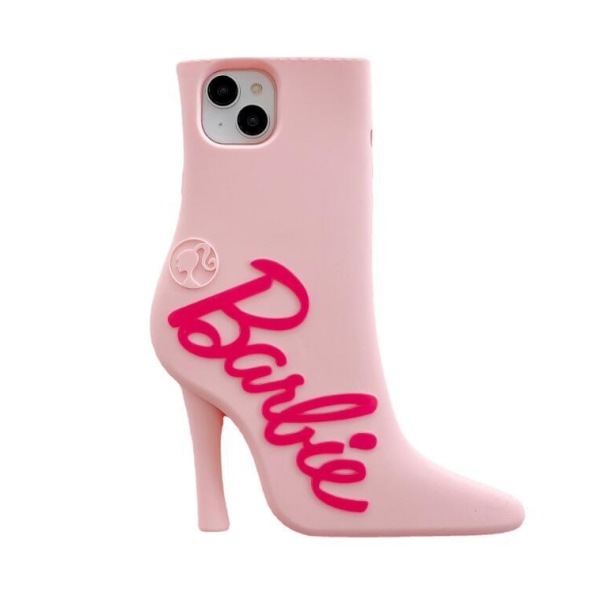 Stötsäkert Barbie högklackat phone case Pink iphone 13 Promax