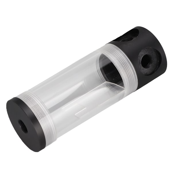 Reservoir Vattenkylning Längd 14cm 4 Hål Diameter 50mm CNC-bearbetning G1/4 Gänga Akryl Vattenkylningstank för PC