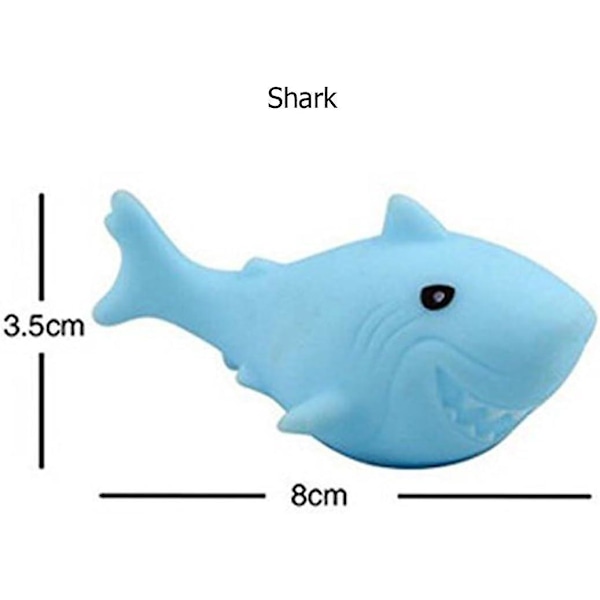 1,5 m 10 Led Shark String Lights Batteridriven Led Fairy Fantastiska lampor för sovrum Baby Room Barnrum Födelsedagsfest dekoration (haj)