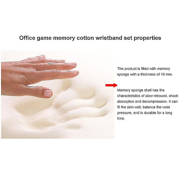 Handledsstöd Musmatta Söt Handledsstödsdyna Memory Foam 3