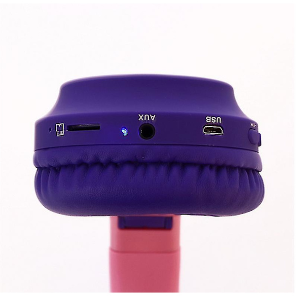 Purplr vaaleanpunainen langattomat kissan korvat kuulokkeet bluetooth kuulokkeet lapsille aikuisille az20794