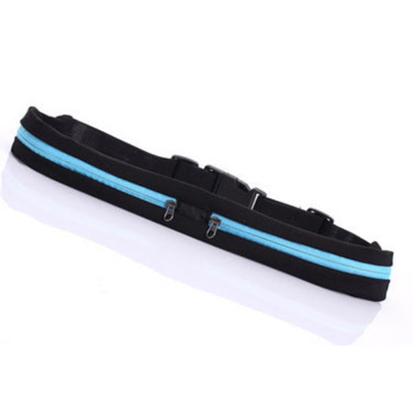 Herre og dame Fanny Pack Midjeveske Mobiltelefon Vanntett Tyverisikker Mobiltelefon Nærpassende Sport AB3-7 sky blue