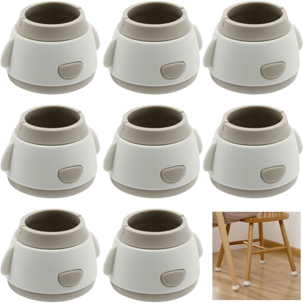 Penguin Shape Creative Chair Ben Pads för trägolvsmöbler