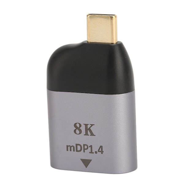 USB C - Mini DisplayPort -sovitin, pieni, Plug and Play, 8K 60Hz, USB Type C -uros Mini DP -naaras -sovitin