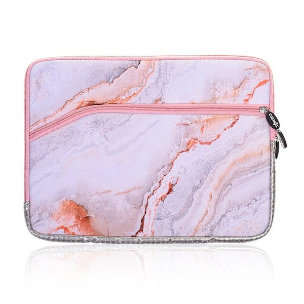 Laptopveske for 13,3 tommer - Marmormønster Rosa marmormönster