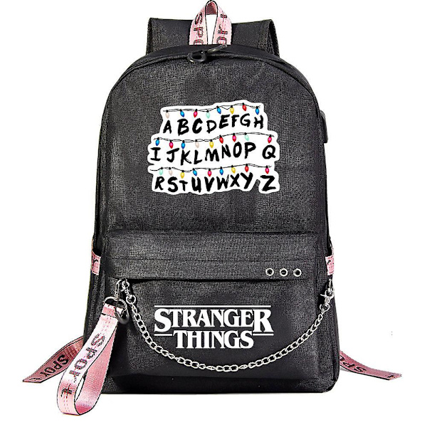 Stranger Things 7 Usb nuorten opiskelija koululaukku vapaa-ajan matka