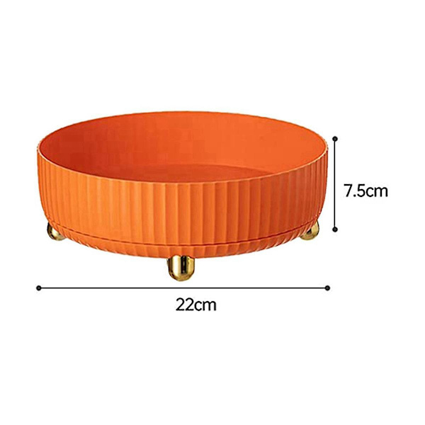 Roterende opbevaringsstativ, roterende organizer orange