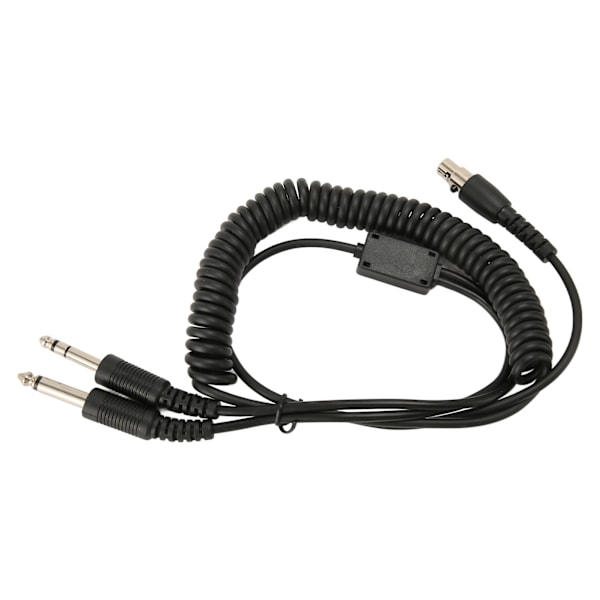 Mini XLR 5 Pin Plugg til GA Dobbel Plugg Headset Adapterkabel for David Clark Avcomm ASA for Dobbel GA PJ055 PJ068 Jack
