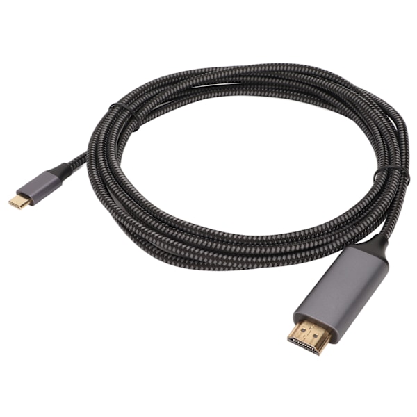USB C - HD Multimedia Interface -kaapeli 4K 60 Hz:llä, Type C - HD Multimedia Interface -sovitin Galaxy S22:lle, XPS:lle, 2 m / 6,6 jalkaa