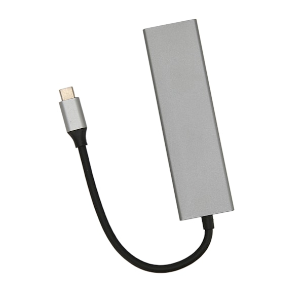 USB C Hub 6 i 1 Aluminiumlegering 100W PD Laddning 4K UHD 5Gbps Överföring USB C Splitter för TV Monitor Projektor