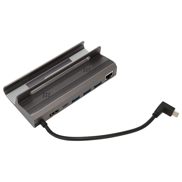 Dockningsstation för Steam Deck 6-i-1 USB C till HDMI USB C 3xUSB3.0 RJ45 för Stream Deck Hub
