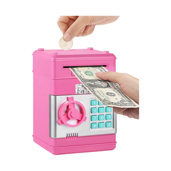Spargris, Auto Scroll Papir Penge Opsparingsboks ATM Kode Mynter
