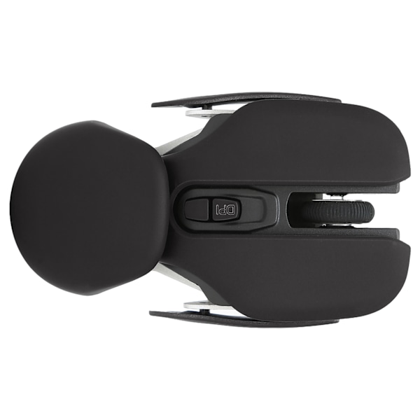 Ergonomisk trådløs mus med indbygget batteri, justerbar DPI, elektropletteringsproces og integreret design, gaming mus, sort