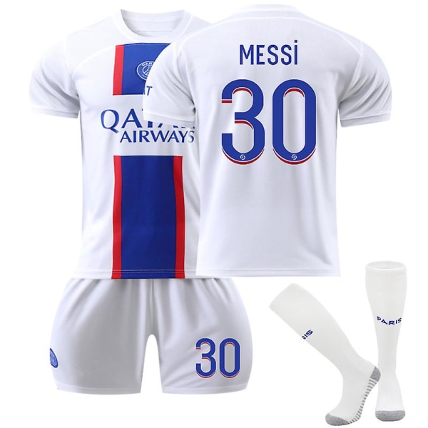 Uusi kausi 22-23 Paris Away Jalkapallopaita Harjoitusasu MESSI 30 2XL