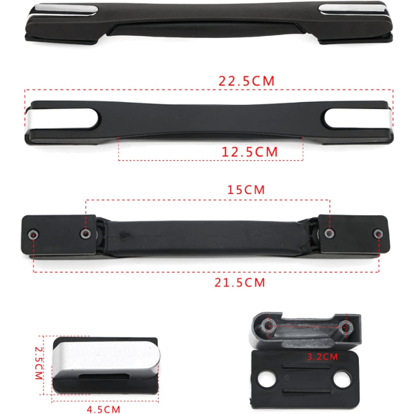 2 delar utbyte resväska handtag, resväska handtag utbyte