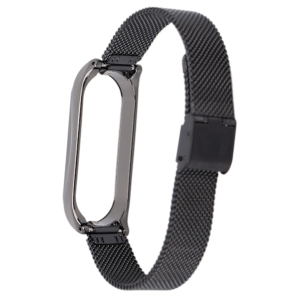 Metallarmband Kompatibelt för Xiaomi Mi Band 6 Smartwatch Ersättningsarmband Stålarmband Armbandsaccessoarer Svart