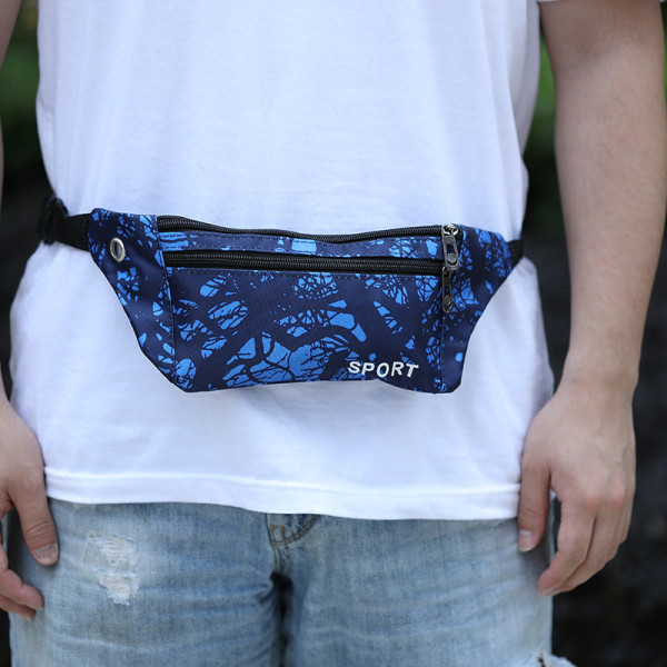 Menn Kvinner Fanny Pack Midjeveske Mote Casual Herr Brystløping Klatring Pachira macrocarpa wine red can hold a mobile phone