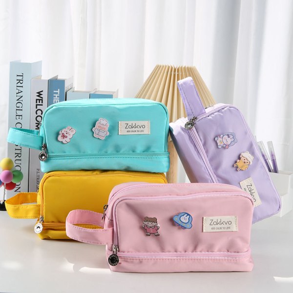 Pennveske Case Skoleetui Kawaii Stasjonær Holder Bag A18